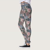 Soft Mled Peony Pattern mit Ihrem eigenen Angebot Leggings (Links)