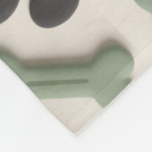 Soft Modern Farmhouse Paw Print Fleece Pet Blanket (Ecke)