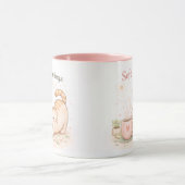 Soft Morning Kawaii Cute Cat Coffee Sweet Pink Tasse (Zentrum)