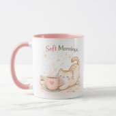 Soft Morning Kawaii Cute Cat Coffee Sweet Pink Tasse (Links)