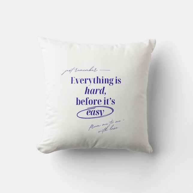 Soft Motivational Pillow Kissen (Vorderseite)
