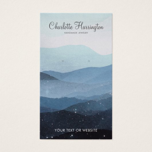 Soft Mountains Blauer Schmuck (Vorderseite)