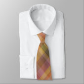 Soft Multi Color Pläd Pattern Men's Neck Tie Krawatte (Gebunden)