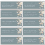 Soft Mute Earthy Tone Floral Gastadresse Aufkleber<br><div class="desc">Genießen Sie Ihren besonderen Tag mit den eleganten Wasserfarben-Adress-Aufklebern für Hochzeitsgäste, die eine harmonische Mischung aus mutierten Pastellfarben wie Pfirsich, Beige, staubblauen und weichen Grüntönen bieten. Das zarte Blumendesign schafft eine ruhige, natürliche Ästhetik, ideal für Paare, die einen romantischen und zeitlosen Look mit einer warmen, erdigen Touch suchen. Personalisieren Sie...</div>
