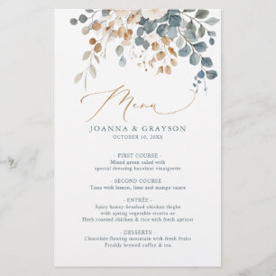 Soft Mute Earthy Tone Floral Water Wedding