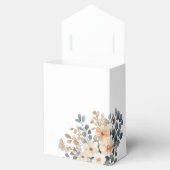 Soft Mute Earthy Tone Floral Water Wedding Geschenkschachtel (Geöffnet)