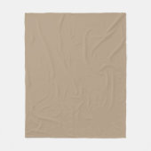 Soft Mute Taupe Fleece Blanket für Zuhause Comfort (Vorderseite)
