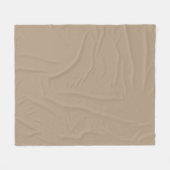Soft Mute Taupe Fleece Blanket für Zuhause Comfort (Vorderseite (Horizontal))