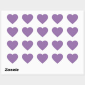 Soft Muted Lavender Cute Heart Sticker (Blatt)