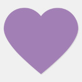 Soft Muted Lavender Cute Heart Sticker (Vorderseite)