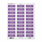 Soft Muted Lavender - Trendy Address Label (Vorne)