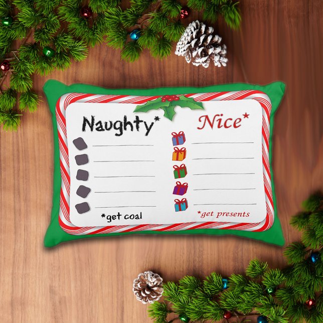 Soft Naughty oder Nice Kissen (Von Creator hochgeladen)