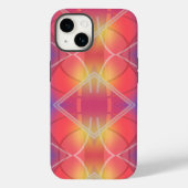 Soft Neon Layered Abstract Design Case-Mate iPhone Hülle (Rückseite)