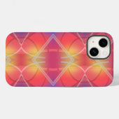 Soft Neon Layered Abstract Design Case-Mate iPhone Hülle (Rückseite (Horizontal))