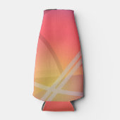 Soft Neon Layered Abstract Design Flaschenkühler (Vorderseite)
