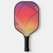 Soft Neon Layered Abstract Design Pickleball Schläger (Vorderseite)