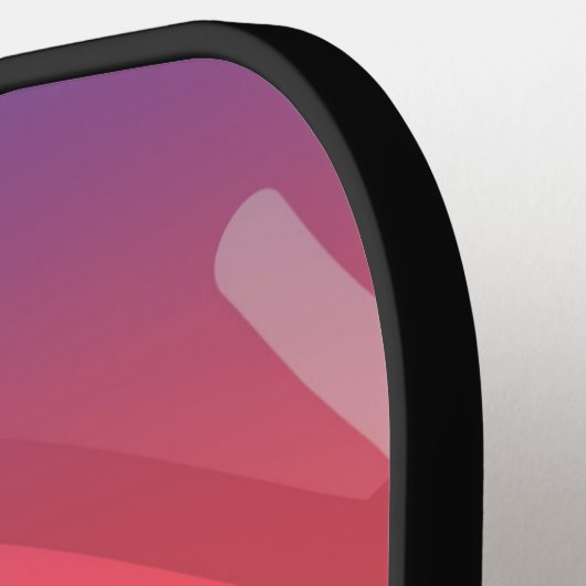 Soft Neon Layered Abstract Design Pickleball Schläger (Linke Seite)