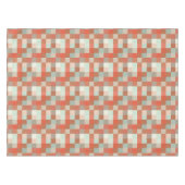 Soft neuronale Frosty Green und Warme Orange Check Tischdecke (Vorderseite (Horizontal))