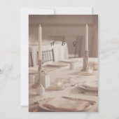 Soft Neutral Aesthetic Editable Template Einladung (Rückseite)