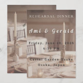 Soft Neutral Aesthetic Editable Template Einladung (Vorne/Hinten)