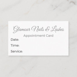 Soft Neutral Beauty Salon/Wellness Parlor  Terminkarte