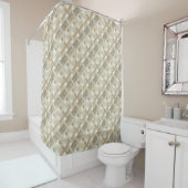 Soft Neutral Curtain Modern Geometric Bathroom Duschvorhang (Beispiel)