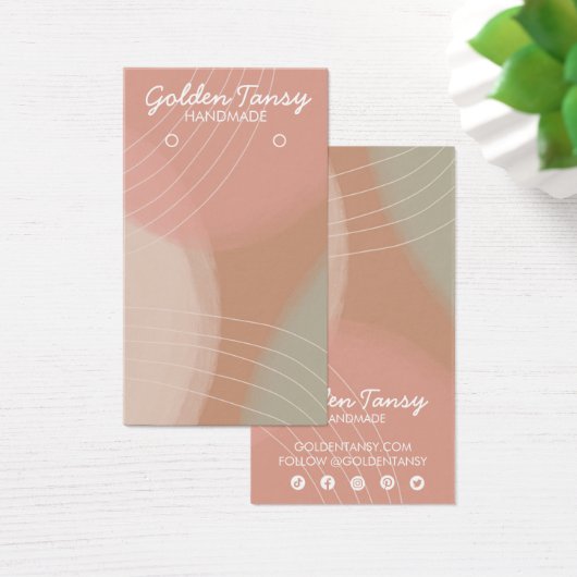 Soft Neutral Earring Necklace Juwelier Display Car (Schreibtisch)