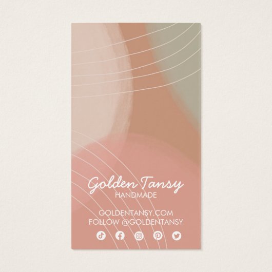 Soft Neutral Earring Necklace Juwelier Display Car (Rückseite)