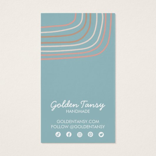 Soft Neutral Earring Necklace Juwelier Display Car (Rückseite)