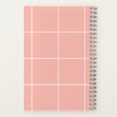 Soft Neutral Grid Pattern Minimal Check Design Notizblock (Rückseite)