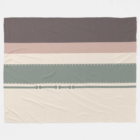Soft Neutral Minimalist Fleece Blanket – Pastel (Vorderseite (Horizontal))