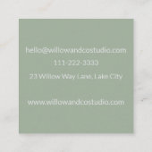 Soft Neutral Small Business Terminkarte (Rückseite)