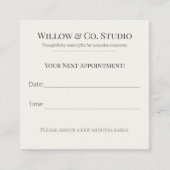 Soft Neutral Small Business Terminkarte (Vorderseite)