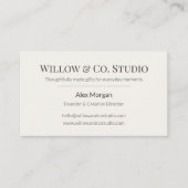 Soft Neutral Small  Visitenkarte (Vorderseite)