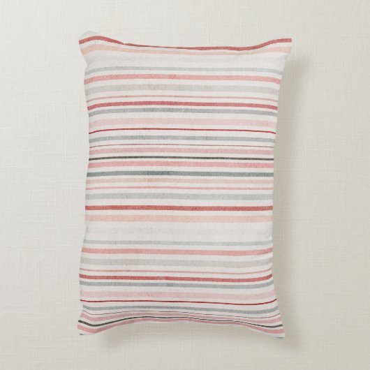 Soft Neutral Stripe Accent Pillow Dekokissen (Rückseite(Vertikal))