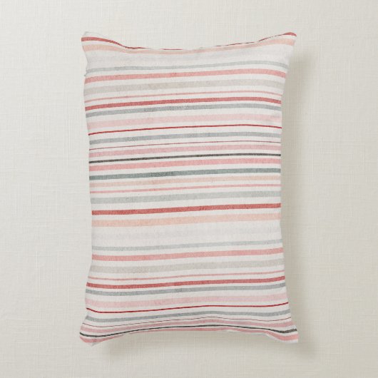 Soft Neutral Stripe Accent Pillow Dekokissen (Vorderseite(Vertikal))