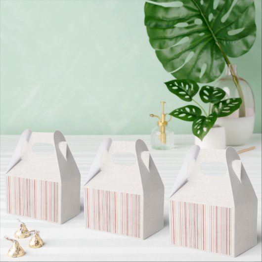 Soft Neutral Stripe Favor Box Geschenkschachtel (Zahlreiche)