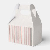 Soft Neutral Stripe Favor Box Geschenkschachtel (Rückseite)