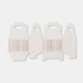 Soft Neutral Stripe Favor Box Geschenkschachtel (Ungefaltet)