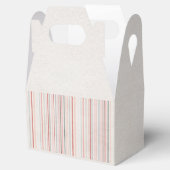 Soft Neutral Stripe Favor Box Geschenkschachtel (Geöffnet)