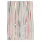Soft Neutral Stripe Gift Bag Mittlere Geschenktüte (Rückseite)