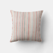 Soft Neutral Stripe Throw Pillow Kissen (Rückseite)