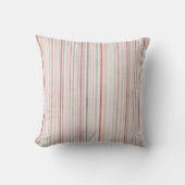 Soft Neutral Stripe Throw Pillow Kissen (Vorderseite)