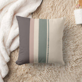 Soft Neutral Striped Throw Pillow – Minimalist Kissen