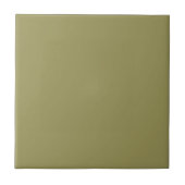 Soft Olive Solid Color | #9b9559 Fliese (Vorderseite)