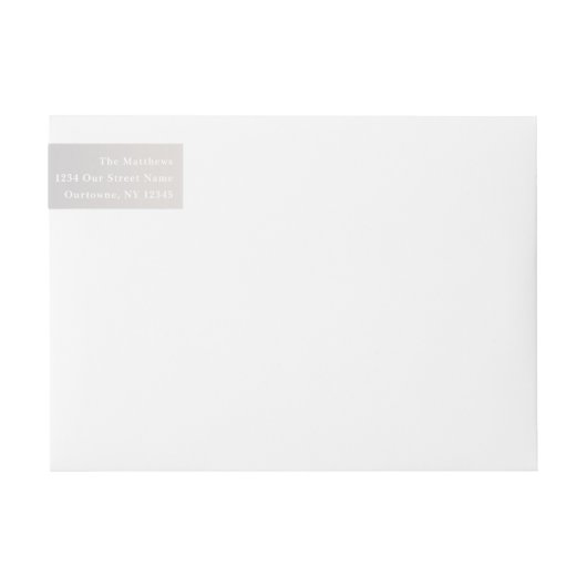 Soft Ombre Dusty Blue & Ivory Wedding Mit Monogram (Vorderseite)