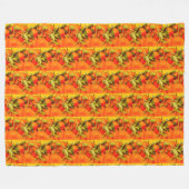 Soft Orange Frucht Ästhetik Fleecedecke (Vorderseite (Horizontal))