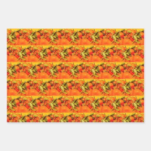 Soft Orange Frucht Ästhetik Geschenkpapier Set (Vorderseite 3)