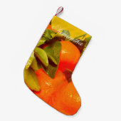 Soft Orange Frucht Ästhetik Kleiner Weihnachtsstrumpf (Vorderansicht (hängend))