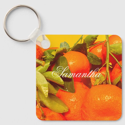 Soft Orange Frucht Ästhetik Schlüsselanhänger (Vorderseite)